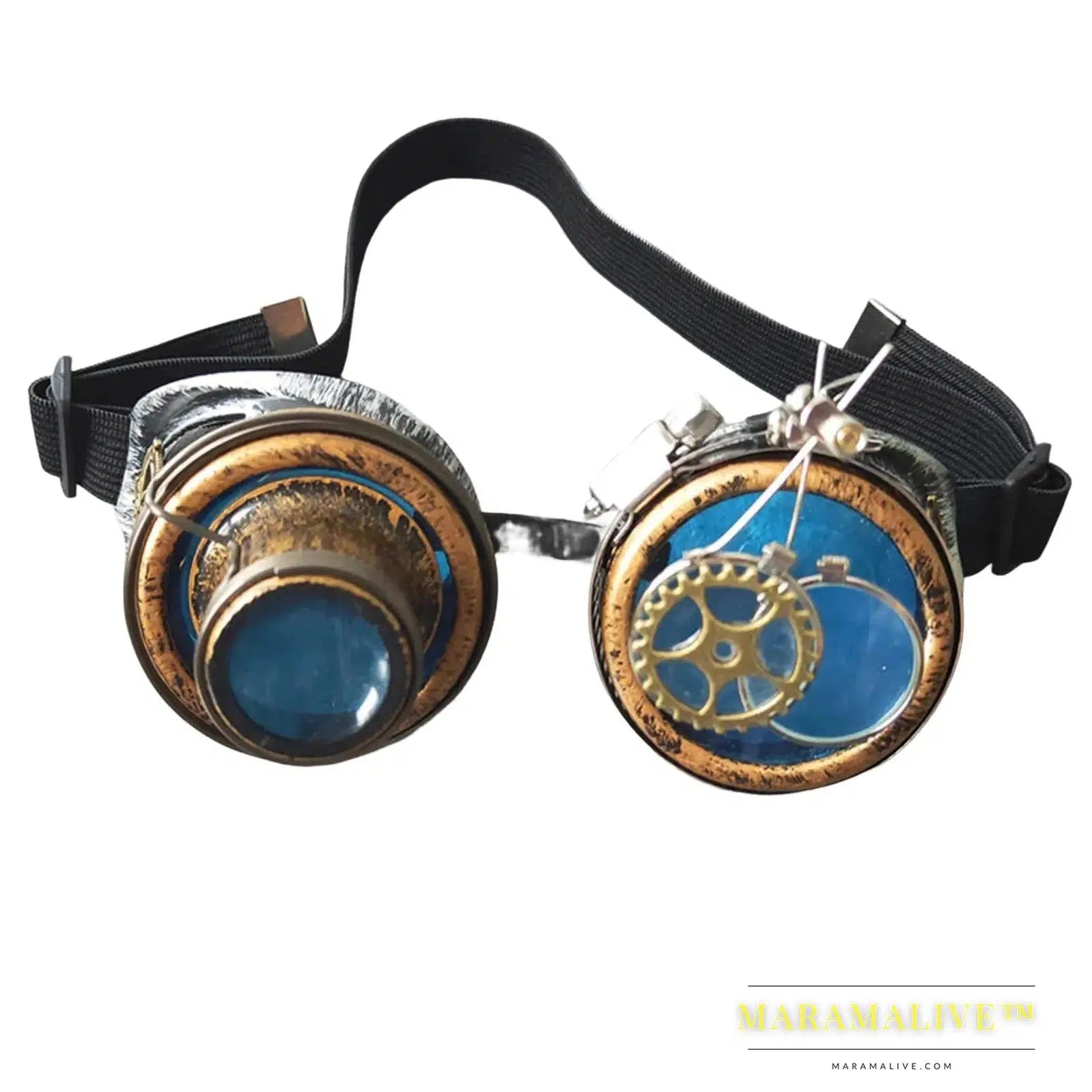 Funky Steampunk Goggles party Rustic Ocular Loupe Glasses for Party Costume