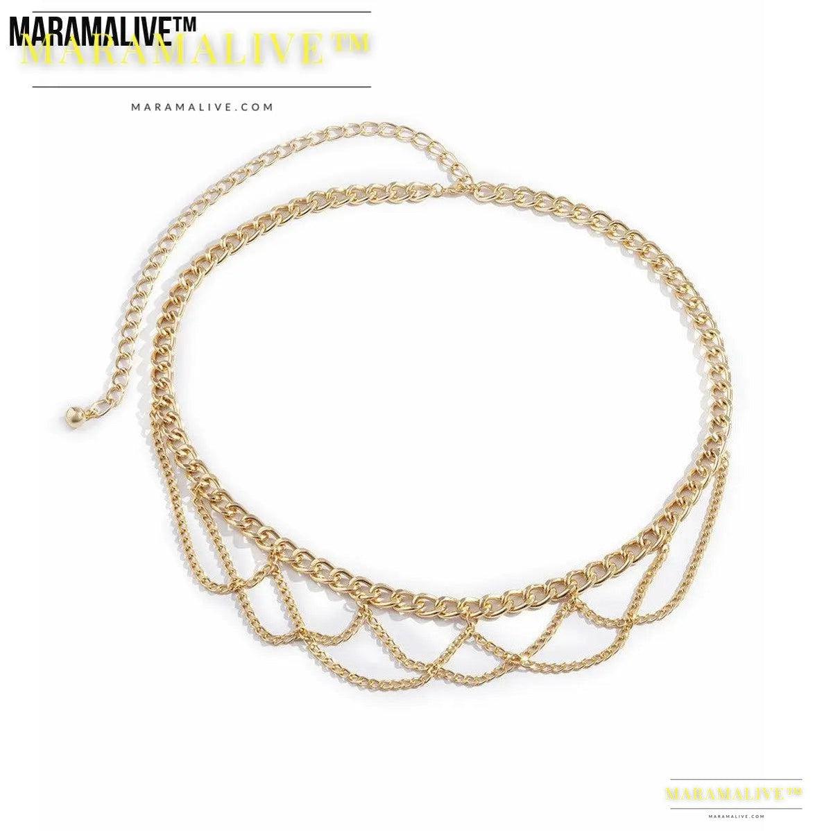 Geometric Aluminum Body Chain