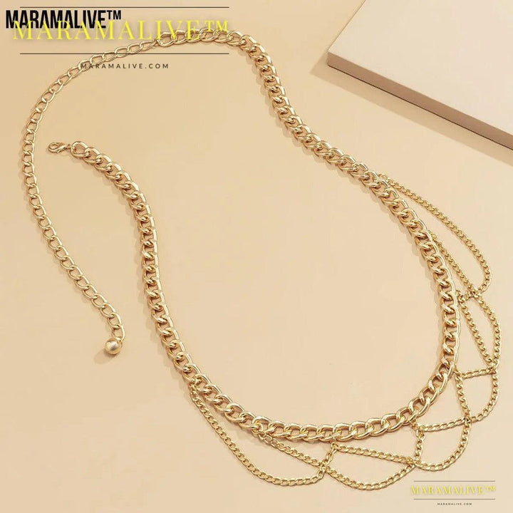 Geometric Aluminum Body Chain