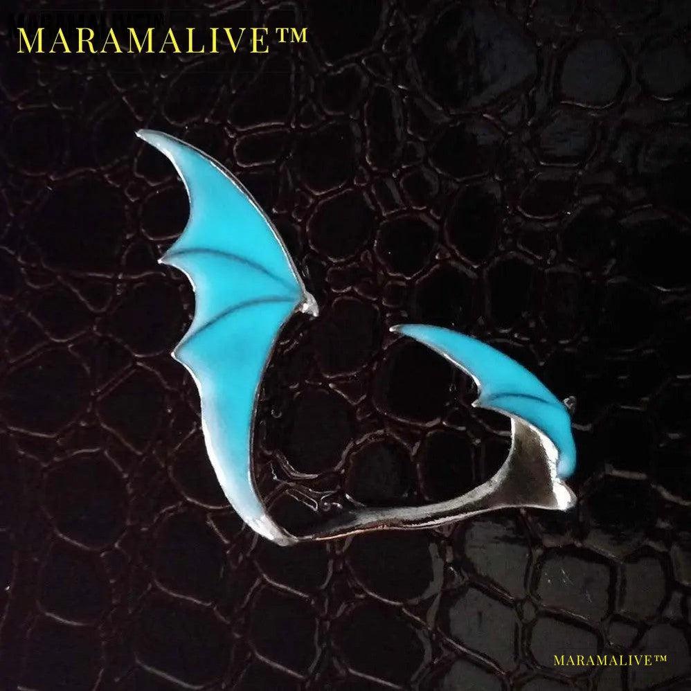 Glow-in-the-Dark Dragon Wing Earring