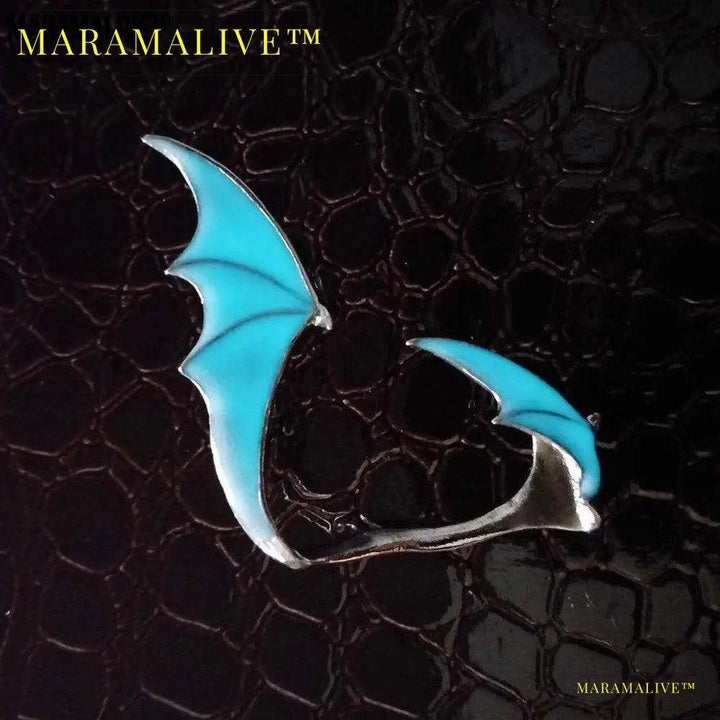 Glow-in-the-Dark Dragon Wing Earring