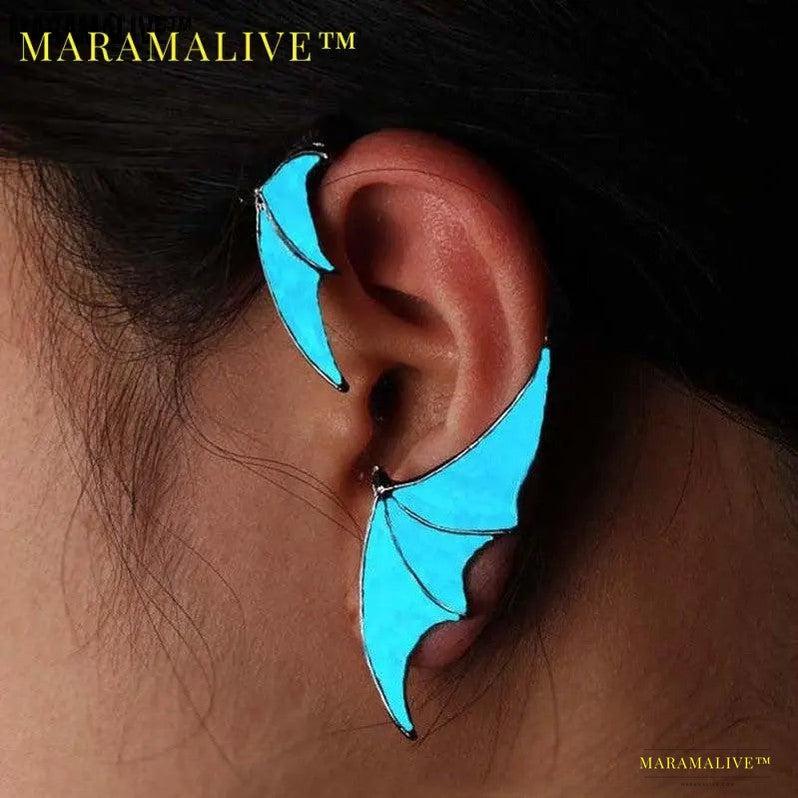 Glow-in-the-Dark Dragon Wing Earring