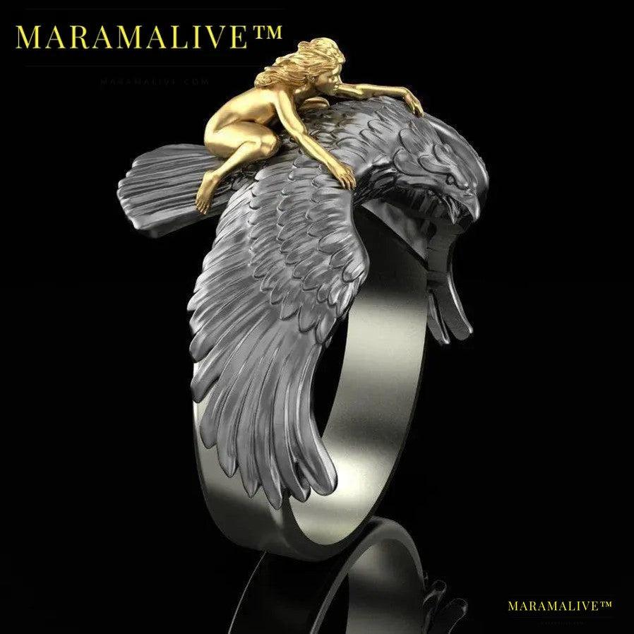 Golden Eagle Ring