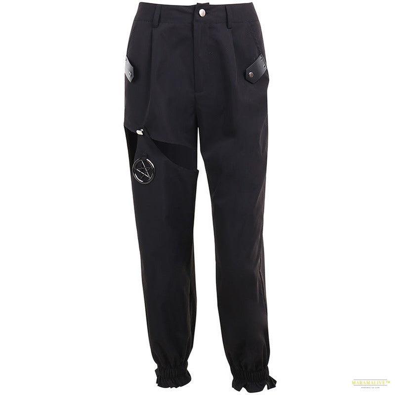 Goth Punk Loose Slack Track Pants Cargo Maramalive™