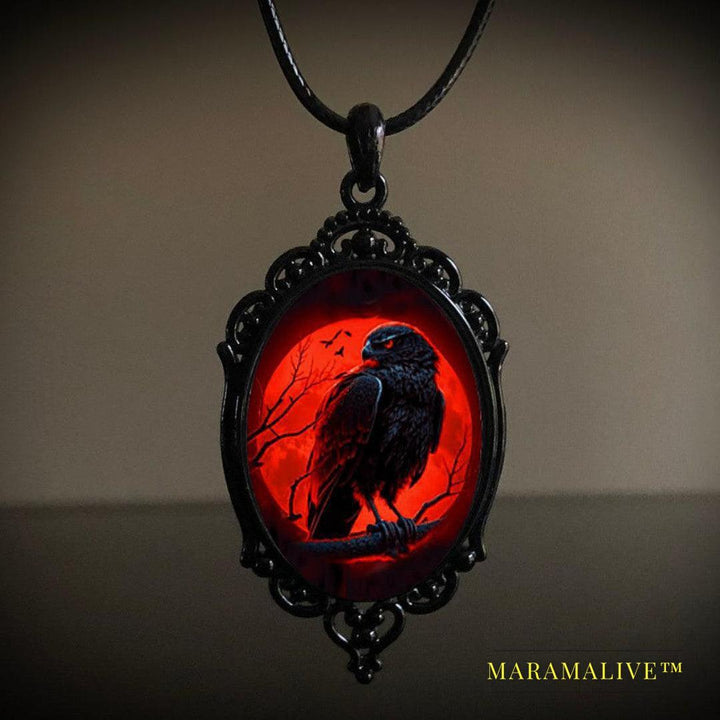 Gothic Acrylic Crow Collar Temperament