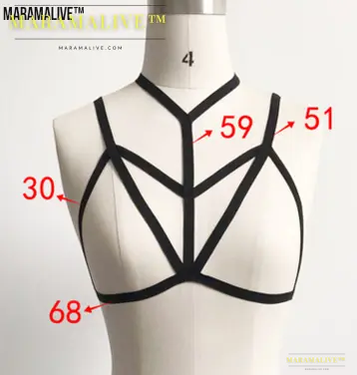 Gothic Body Harness Bra