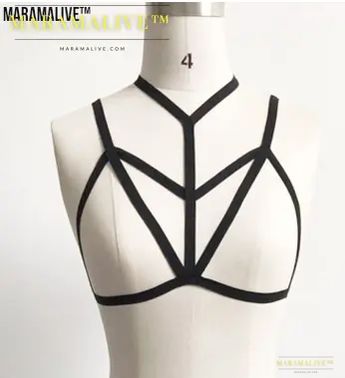 Gothic Body Harness Bra