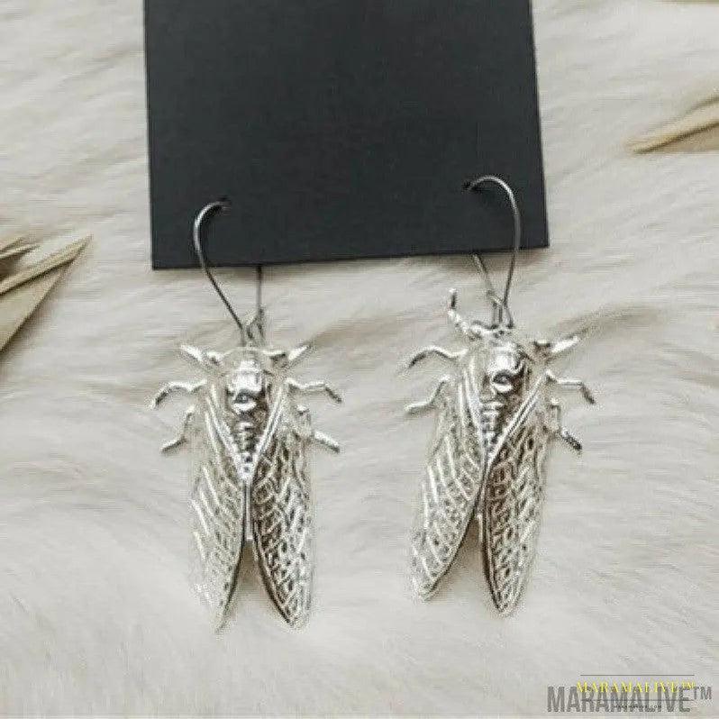 Gothic Cicada Earrings