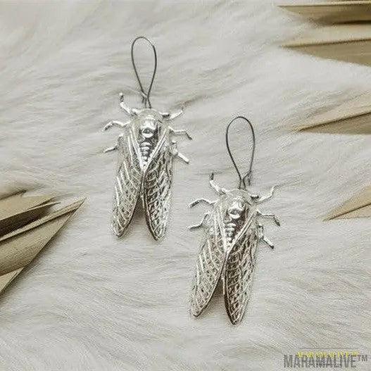 Gothic Cicada Earrings