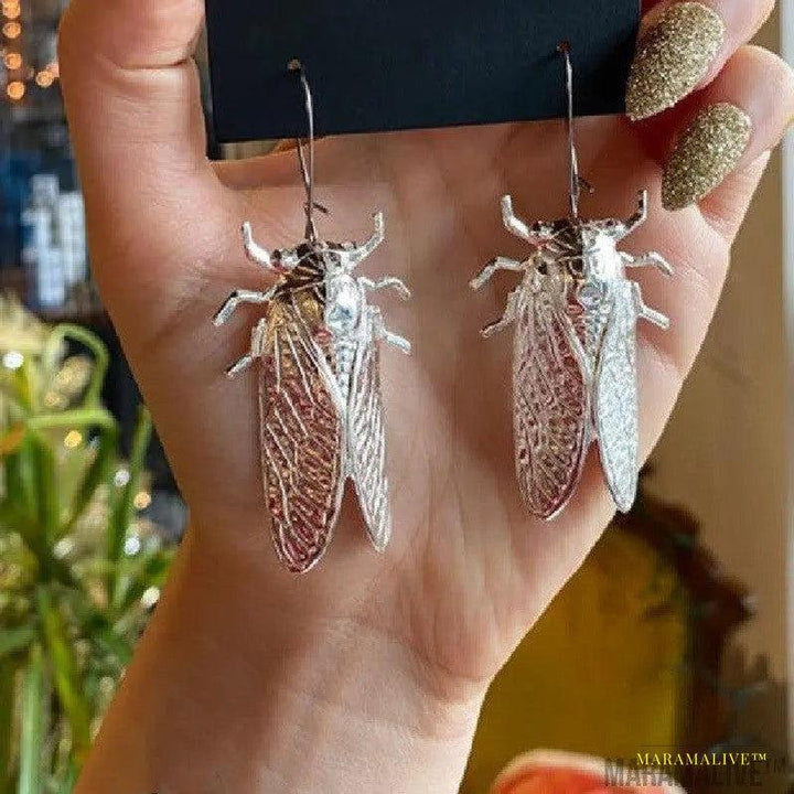 Gothic Cicada Earrings