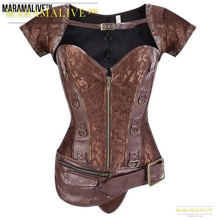 Gothic Costume Corset - Steampunk Cosplay Bustier