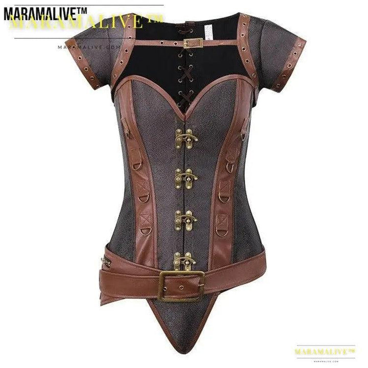 Gothic Costume Corset - Steampunk Cosplay Bustier