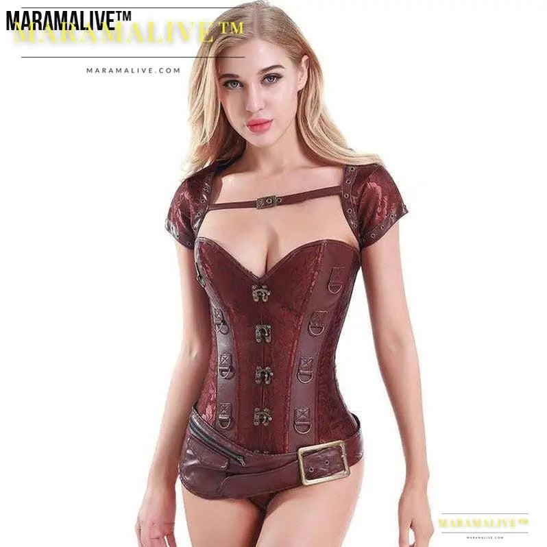 Gothic Costume Corset - Steampunk Cosplay Bustier