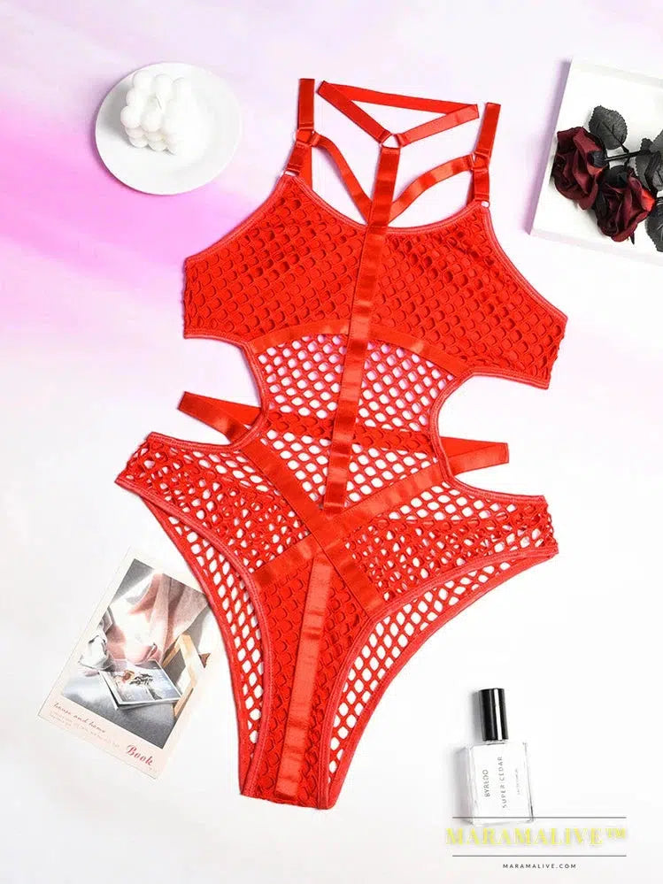 Gothic Fishnet Bodysuits for Your Closet