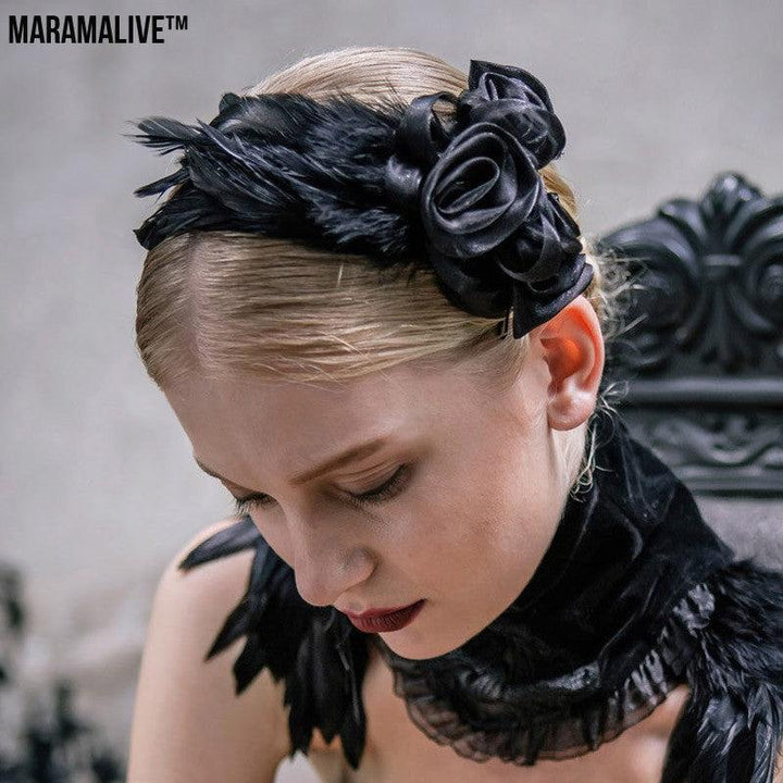 Gothic Flower Hair Clips: Spooky Locks Accessories