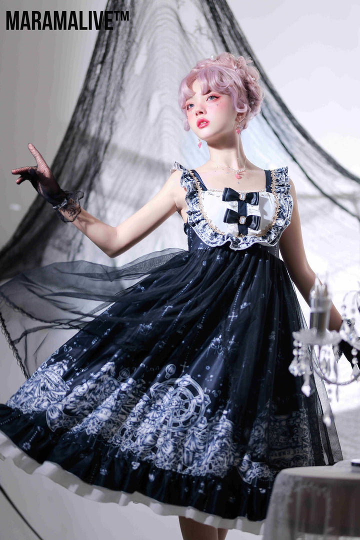 Gothic Jsk Lolita Dress Halloween Amusement Park Dark