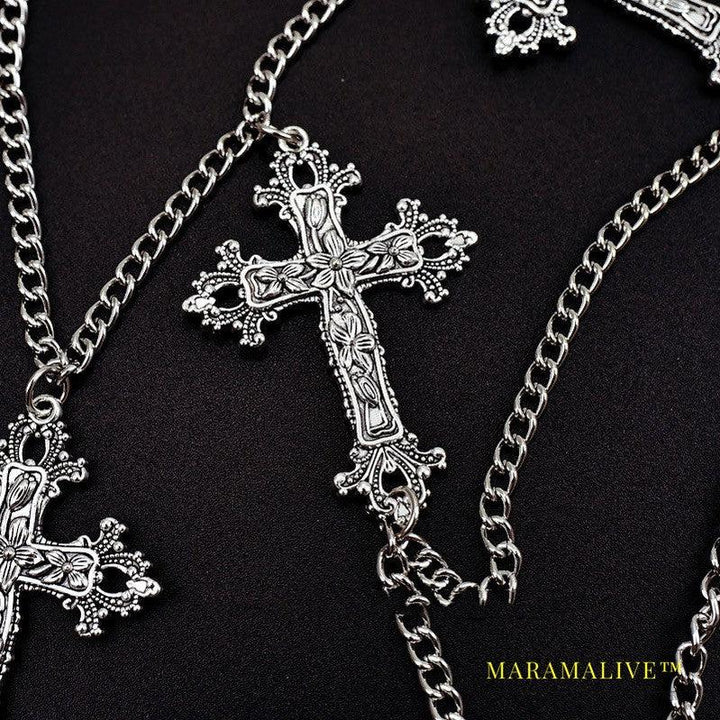 Gothic Nun Cross Waist Chain