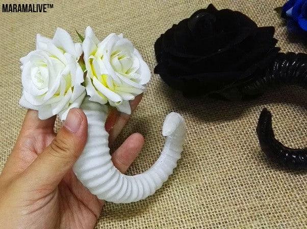 Gothic Sheep Horn Vampire Shooting Props