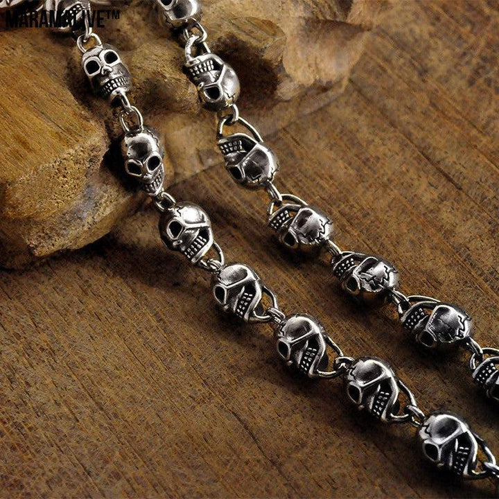 Gothic Skull Silver-plated Necklace | Hip-Hop Retro Jewelry