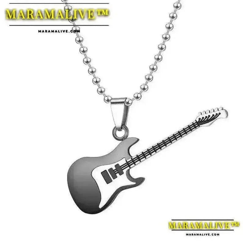 Guitar Pendant Couple Pendant Necklace