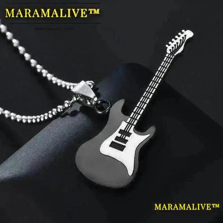 Guitar Pendant Couple Pendant Necklace