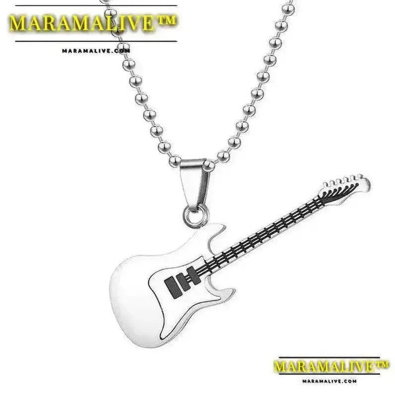 Guitar Pendant Couple Pendant Necklace