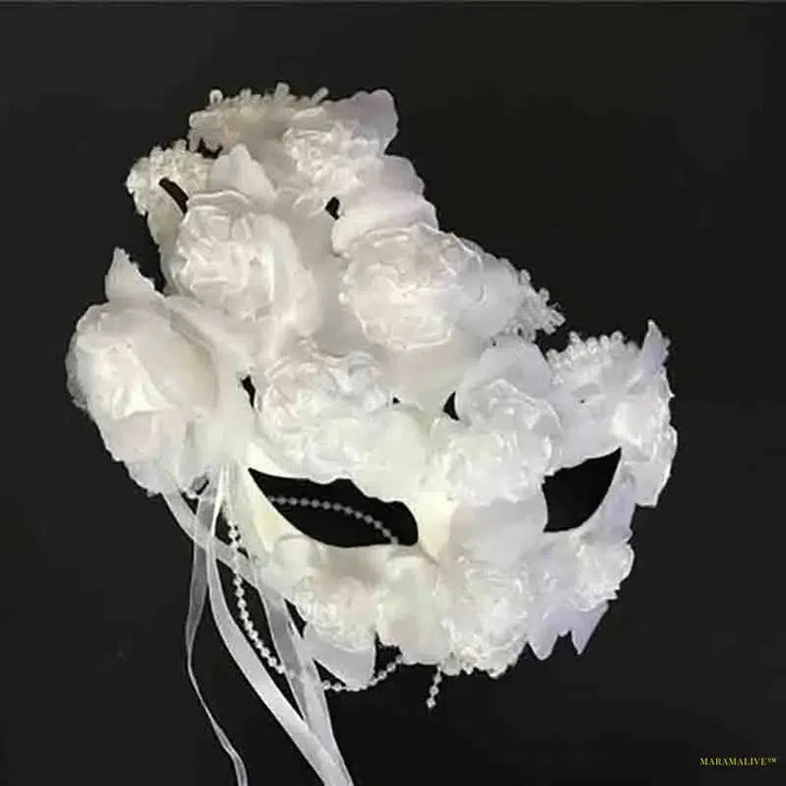 Halloween Masquerade Mask Princess Feather Lace Flowers Fun Mask Nightclub Festival Rave Party For Men Women