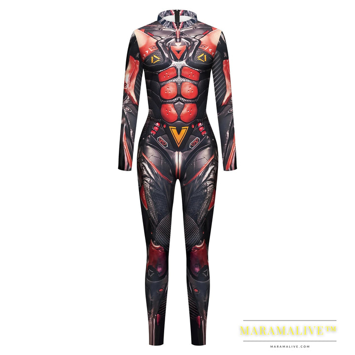 Halloween New Tights 3D Digital Printing Cosplay One-piece Play Costume