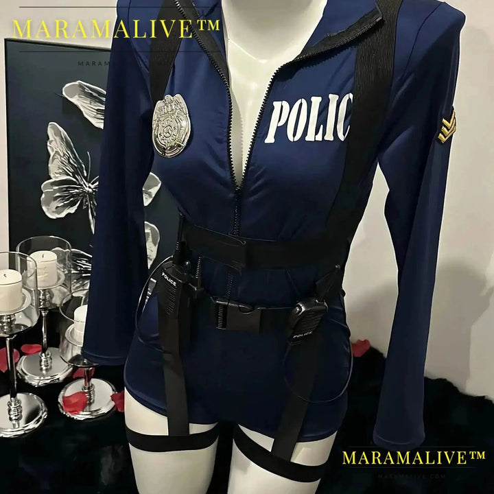 Halloween Sexy Cop Costume Cosplay Uniform