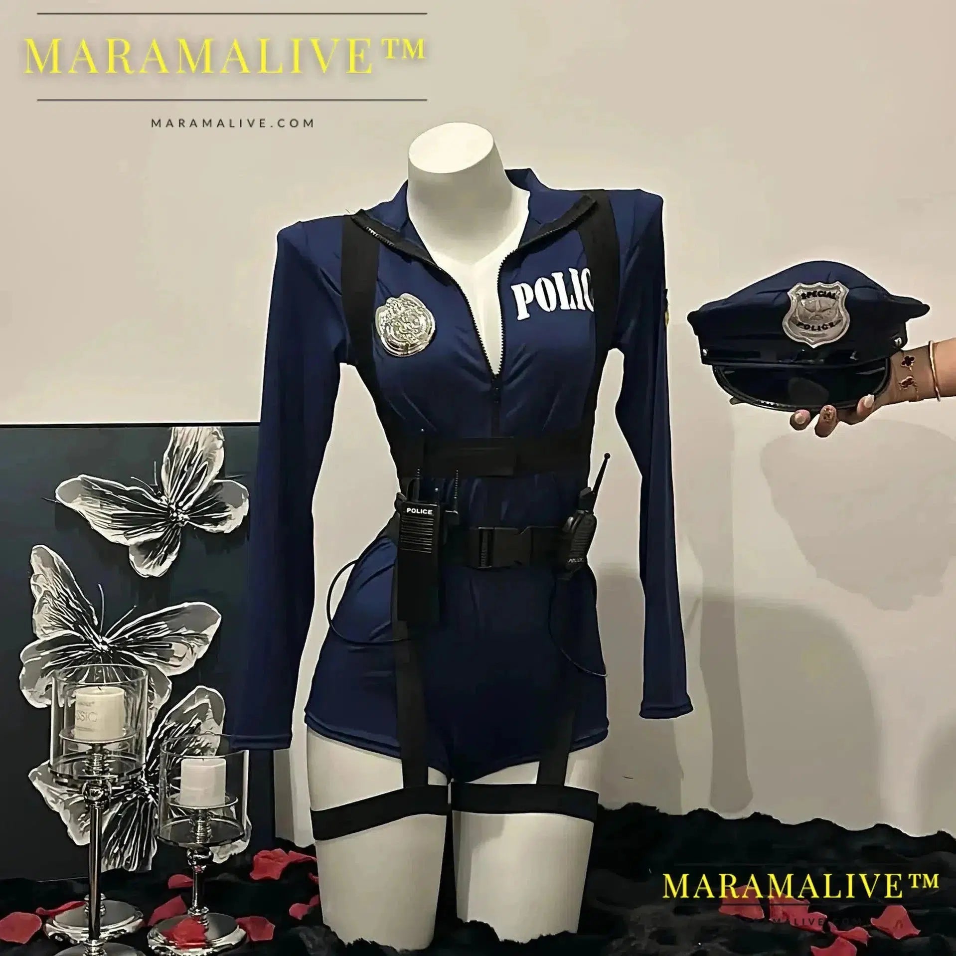 Halloween Sexy Cop Costume Cosplay Uniform