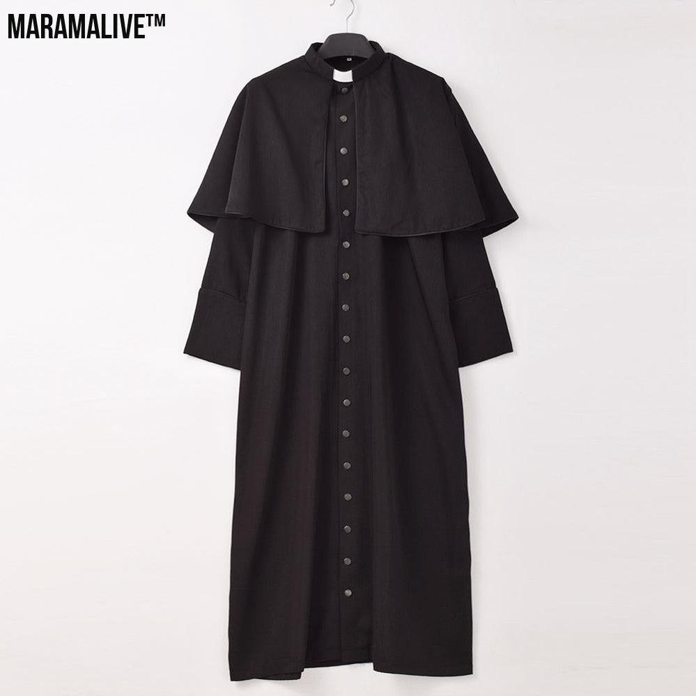 Halloween Theme Party Priest Cosplay Stage Costume