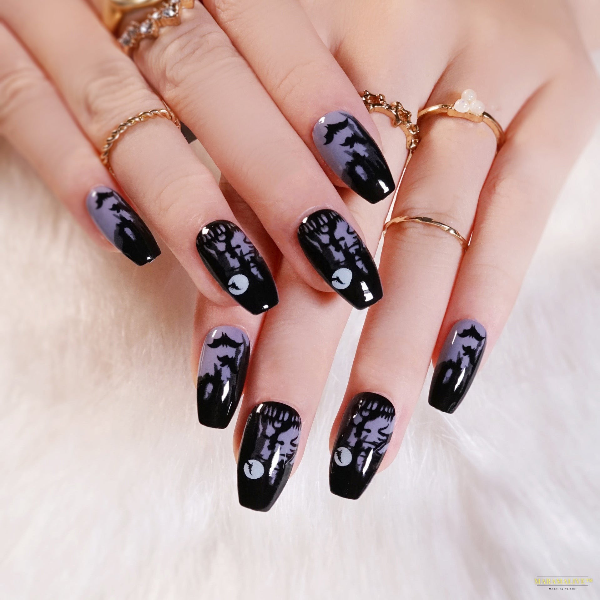 Halloween Wear 3D Stereo Nail Shaped Piece