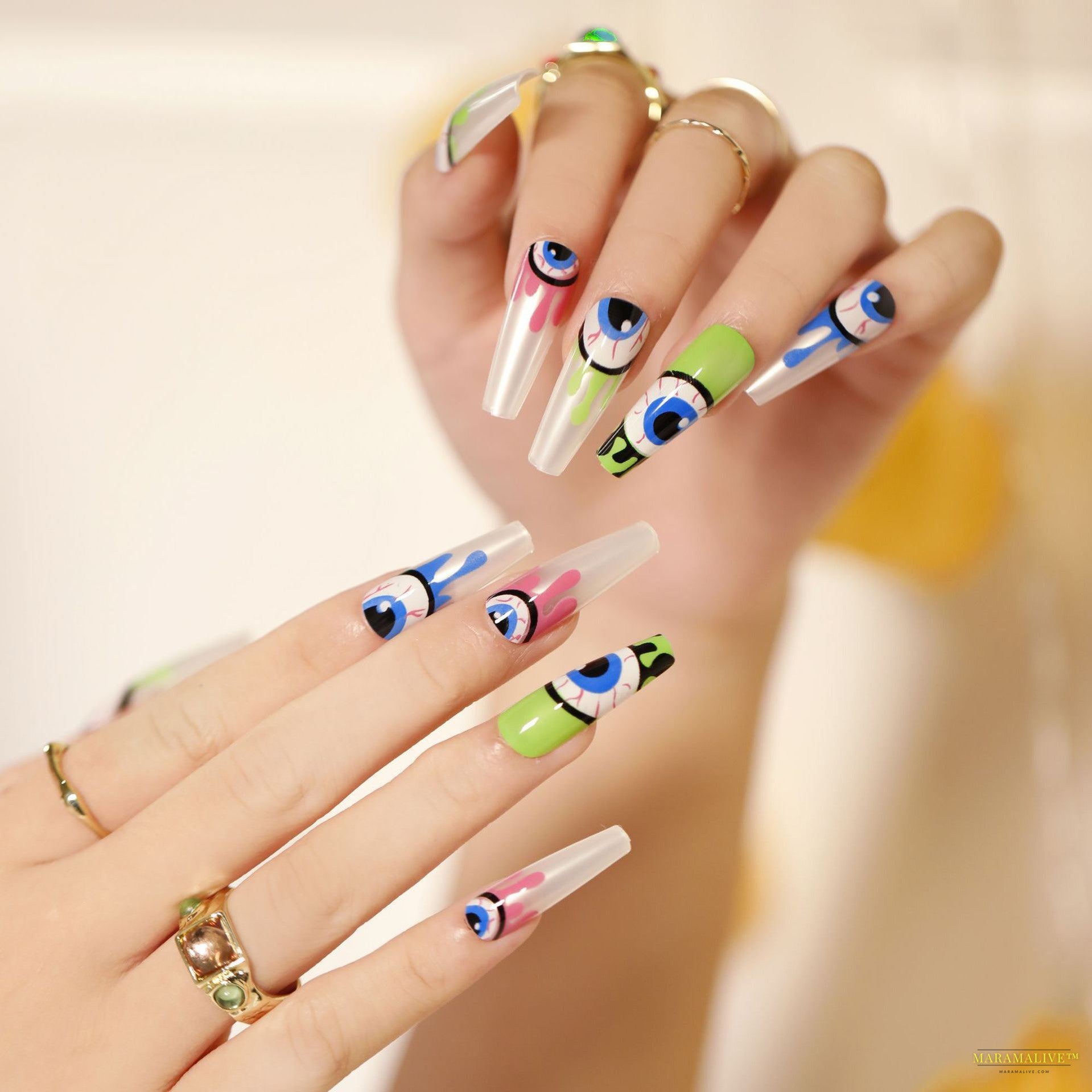 Halloween Wear 3D Stereo Nail Shaped Piece