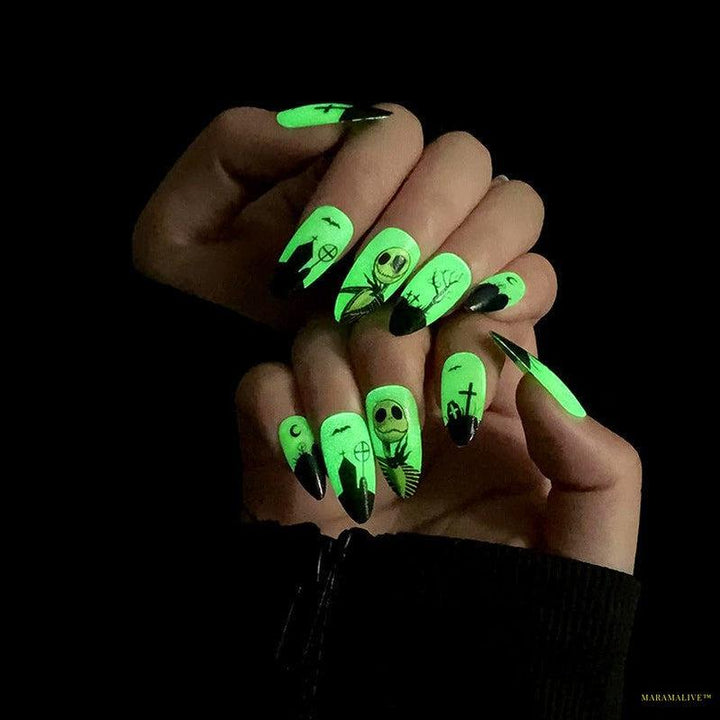 Halloween Wear 3D Stereo Nail Shaped Piece