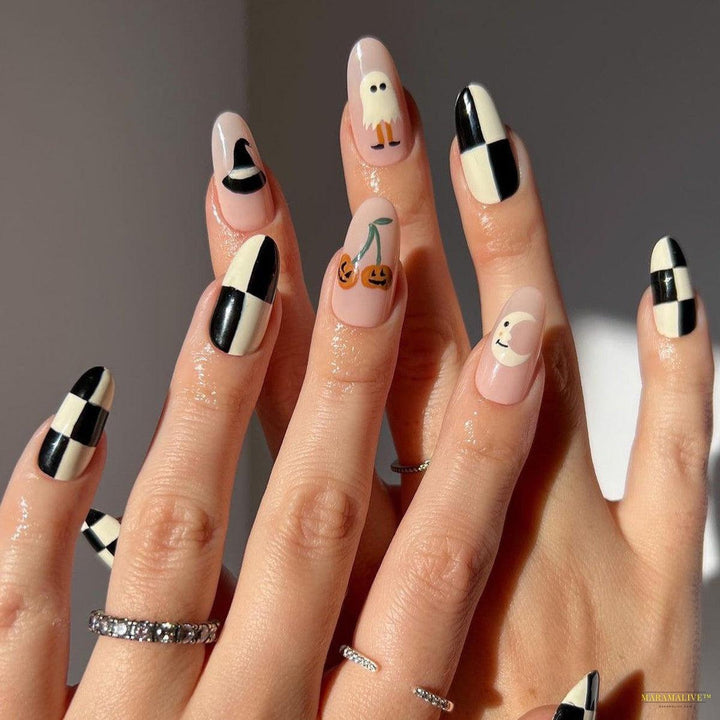 Halloween Wear 3D Stereo Nail Shaped Piece