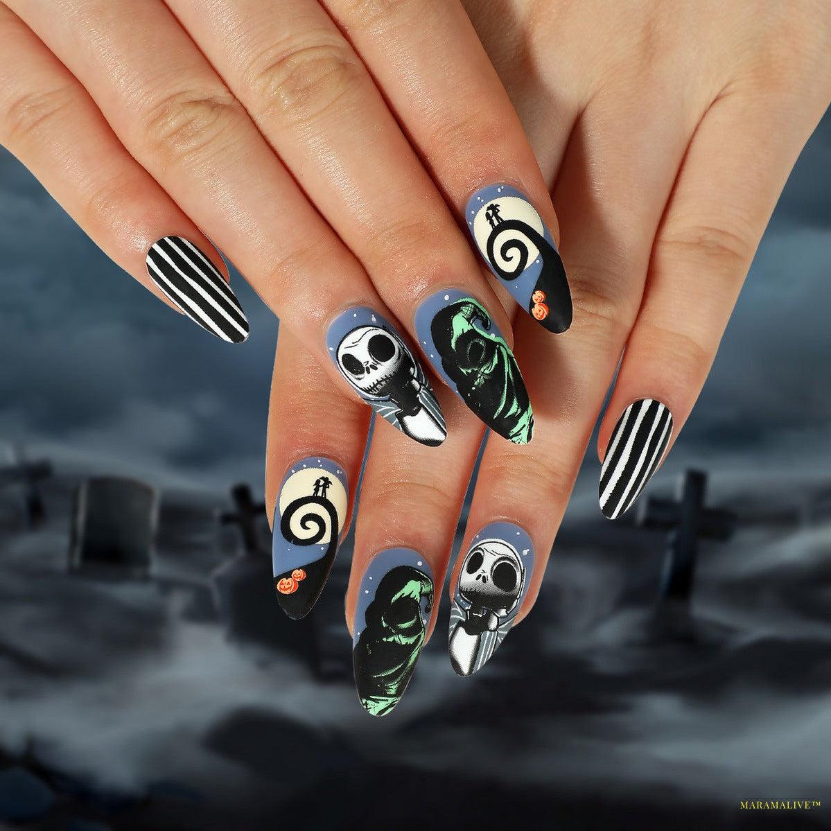 Halloween Wear 3D Stereo Nail Shaped Piece