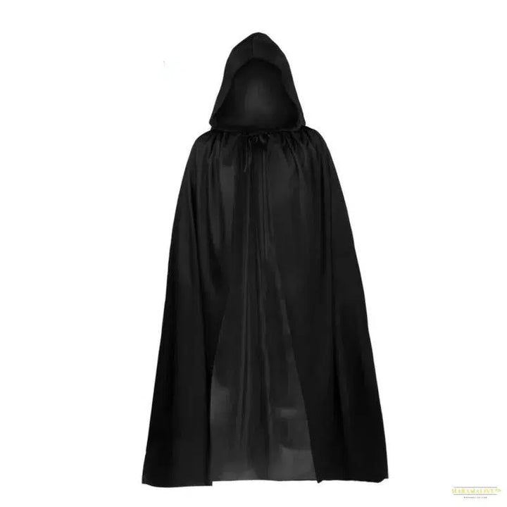 Halloween party Adult Reaper Black single-layer cape Cape Scary Gauntlet Cape mask sickle Halloween costume prop