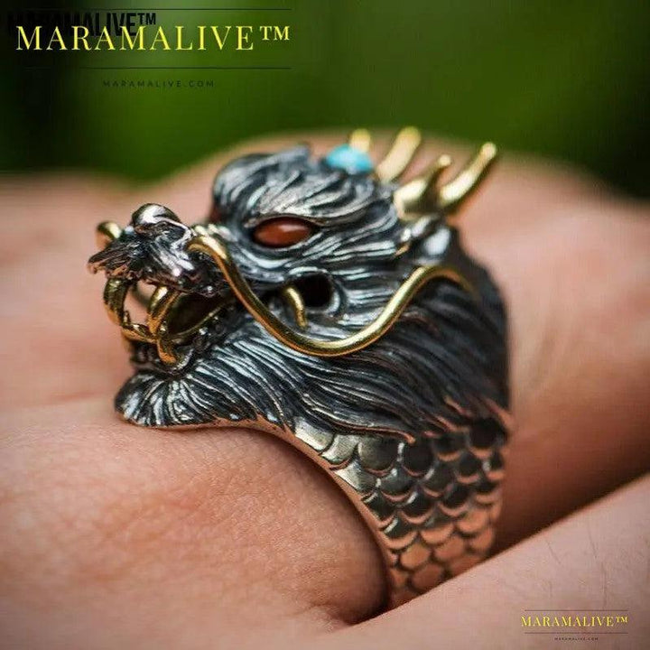 Handmade dragon ring