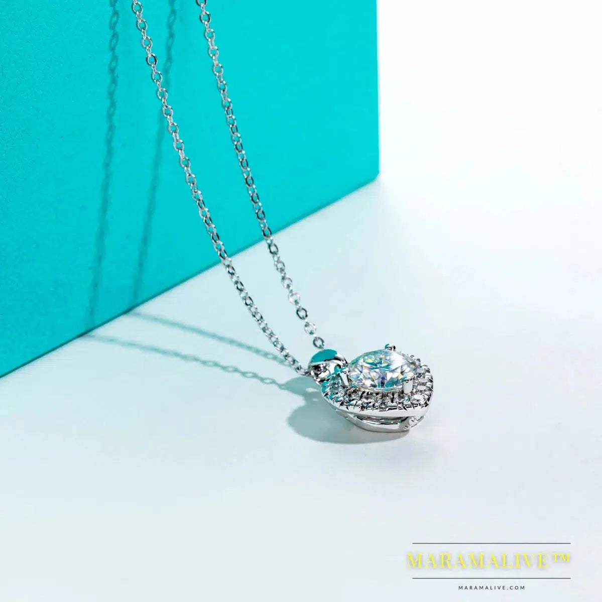 Heart-Shaped Moissanite Necklace - An Elegant Gift for Her