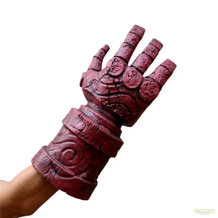 Hellboy Cosplay Gloves Superhero Anung Un Rama Child Adult Latex Right Hand Mitten Halloween Party Fancy Ball Costume Props New