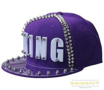 Hip-hop Flat-brimmed Cap Acrylic Letter Punk