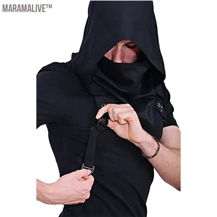 Hooded Cloak Cape Cowl Adult Cyberpunk Costumes Pagan Accessory Cosplay Medieval Assassin Hat Warrior Outfit And Daily Wear