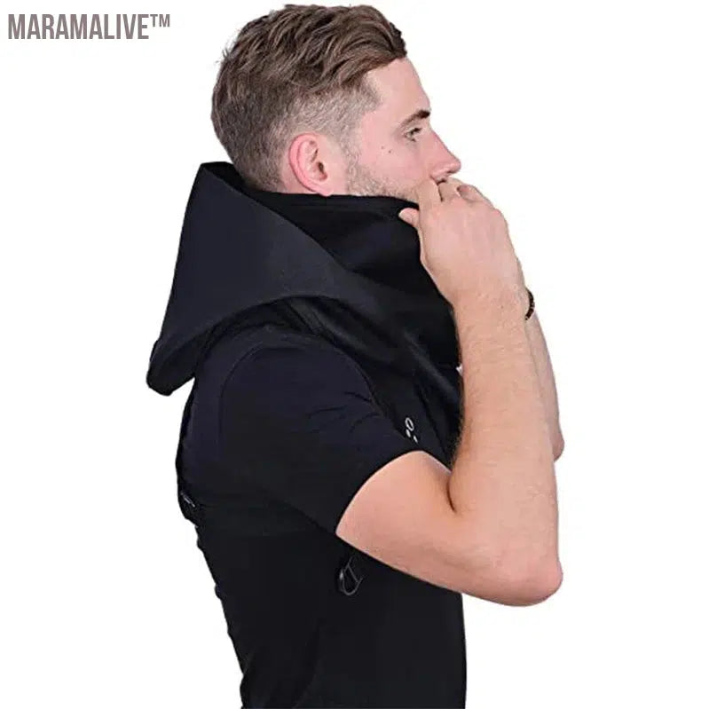 Hooded Cloak Cape Cowl Adult Cyberpunk Costumes Pagan Accessory Cosplay Medieval Assassin Hat Warrior Outfit And Daily Wear