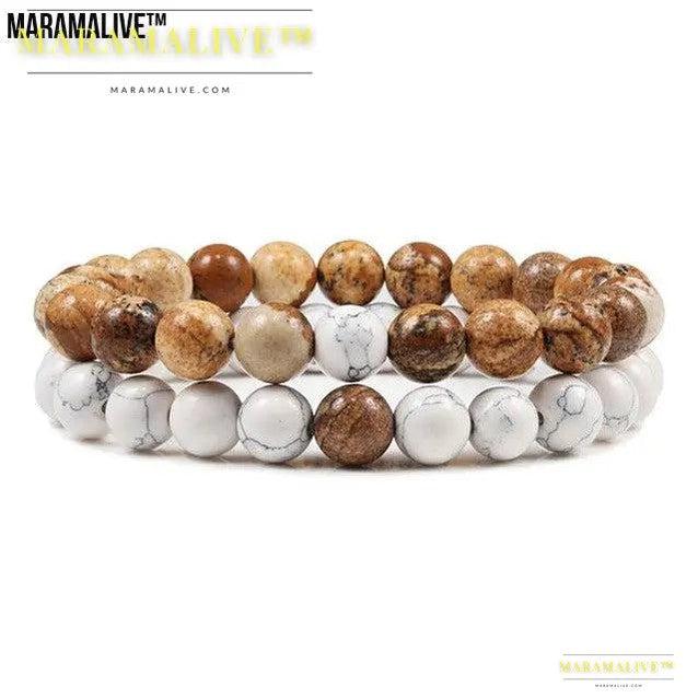 Incredible Natural Crystal Beads Bracelet Great Gift for Yoga Fans