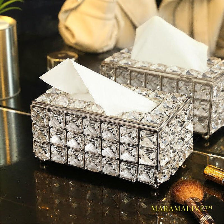 Internet Red North European crystal tissue box