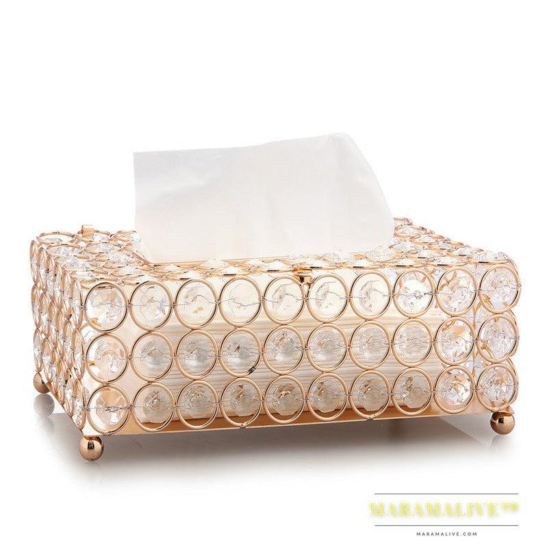 Internet Red North European crystal tissue box