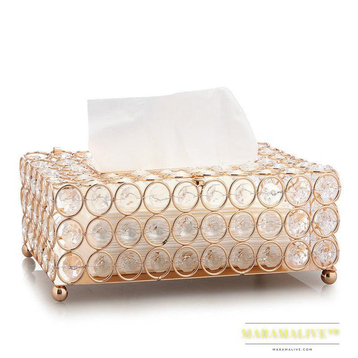 Internet Red North European crystal tissue box