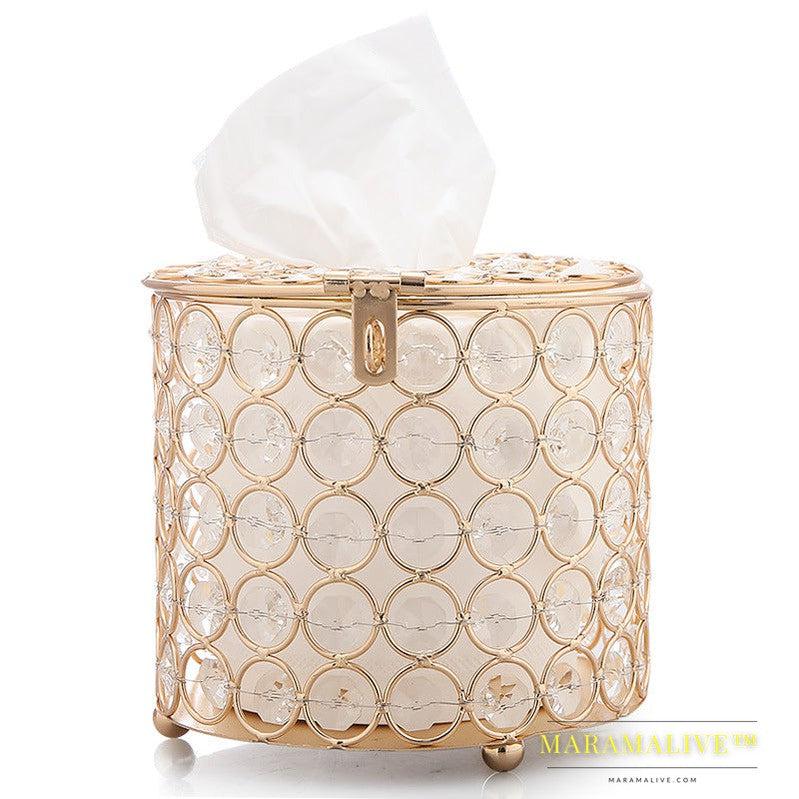 Internet Red North European crystal tissue box