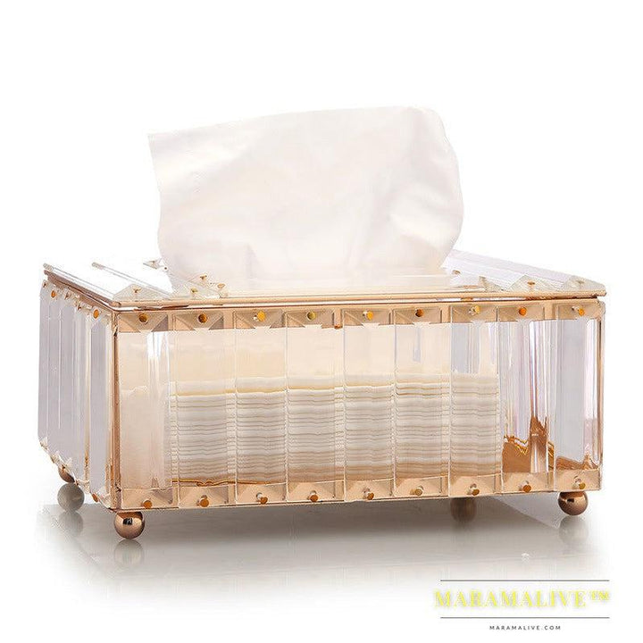 Internet Red North European crystal tissue box