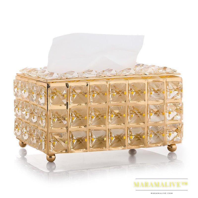 Internet Red North European crystal tissue box